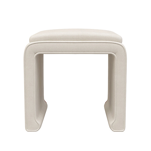 Malia Natural Classic/Modern Custom Upholstered Ottoman