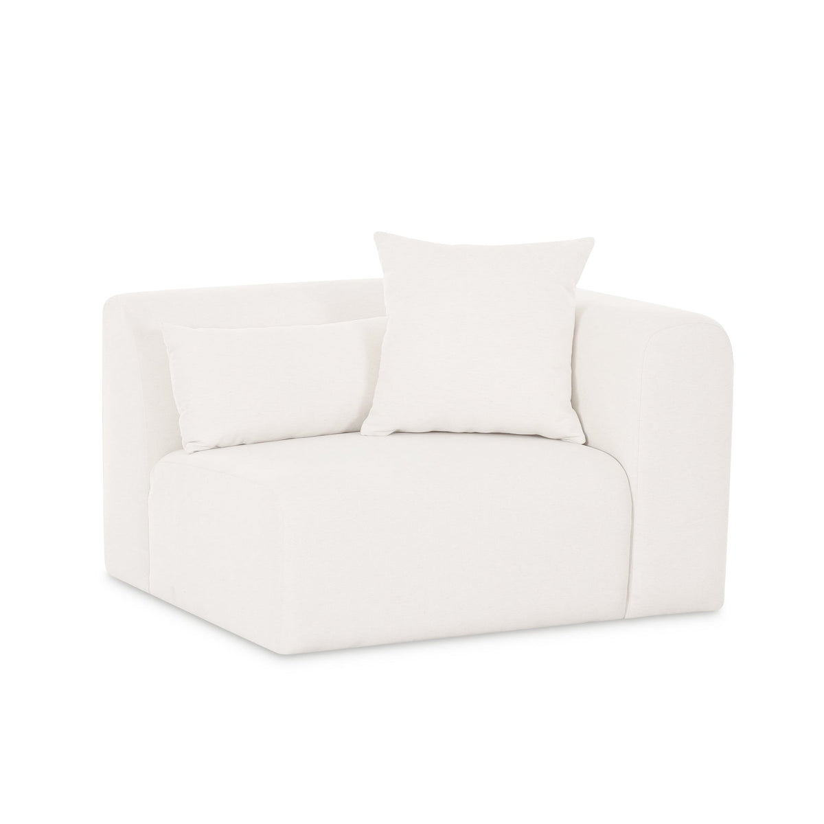 Tereasa Cream Performance Chenille Modular Corner Chair (RAF & LAF)
