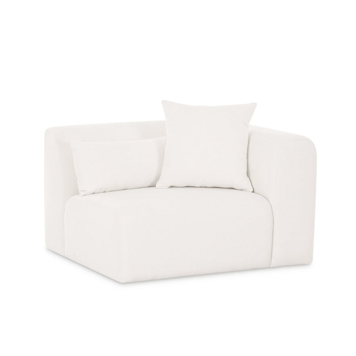 Tereasa Cream Performance Chenille Modular Corner Chair (RAF & LAF)