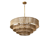 Lumina Natural & Antique Brass Chandelier