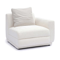 Arabella Cream Chenille Modular RAF Corner Chair