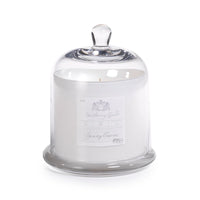 Apothecary Spring Crocus Scented White Candle with Glass Dome (Set 0f 4) (2 Sizes Available)