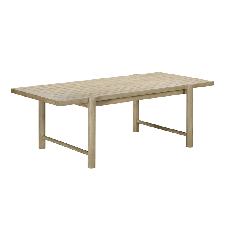 Spirah Light Teak Outdoor Rectangular Dining Table