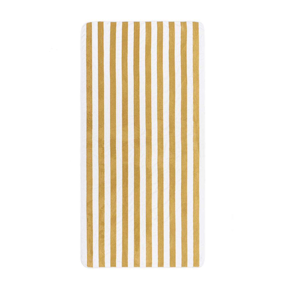 Aveiro Gold Striped 100% Egyptian Cotton Luxury Beach Towel