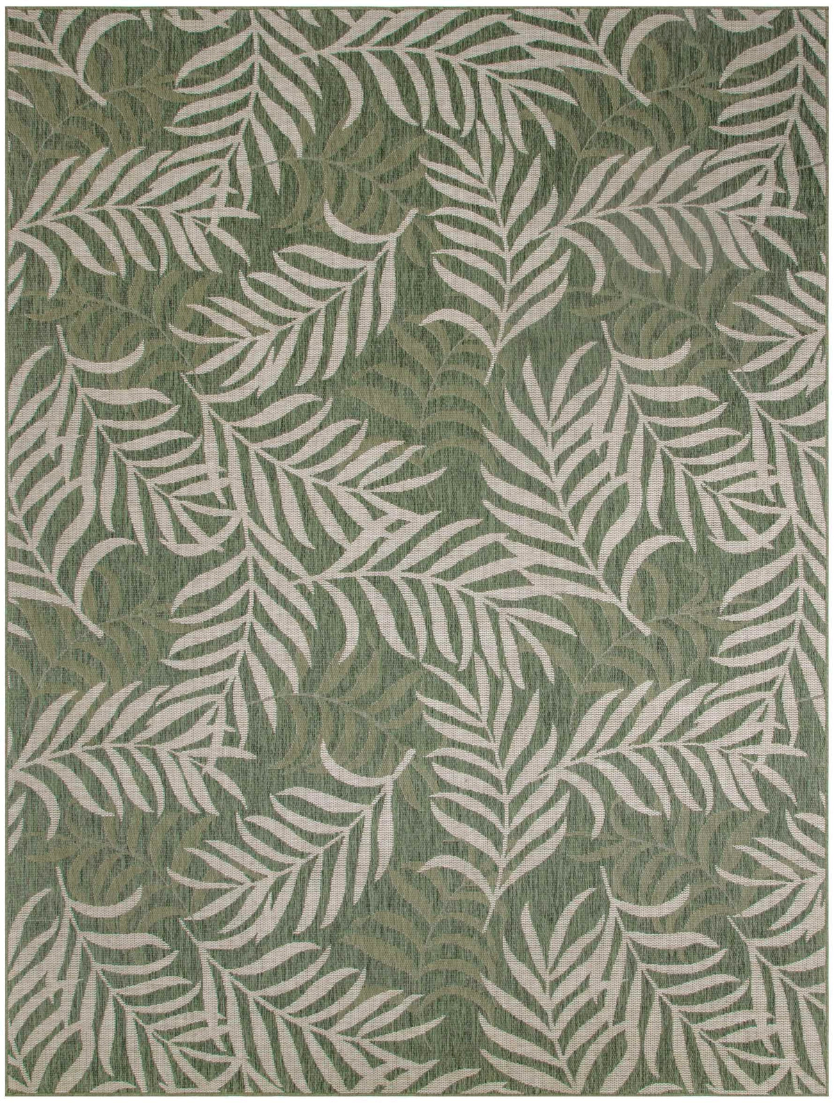 Annaleisa Indoor/Outdoor Green & Ivory Area Rug - Elegance Collection