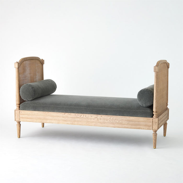 Josephine Bleached Oak & Velvet Daybed