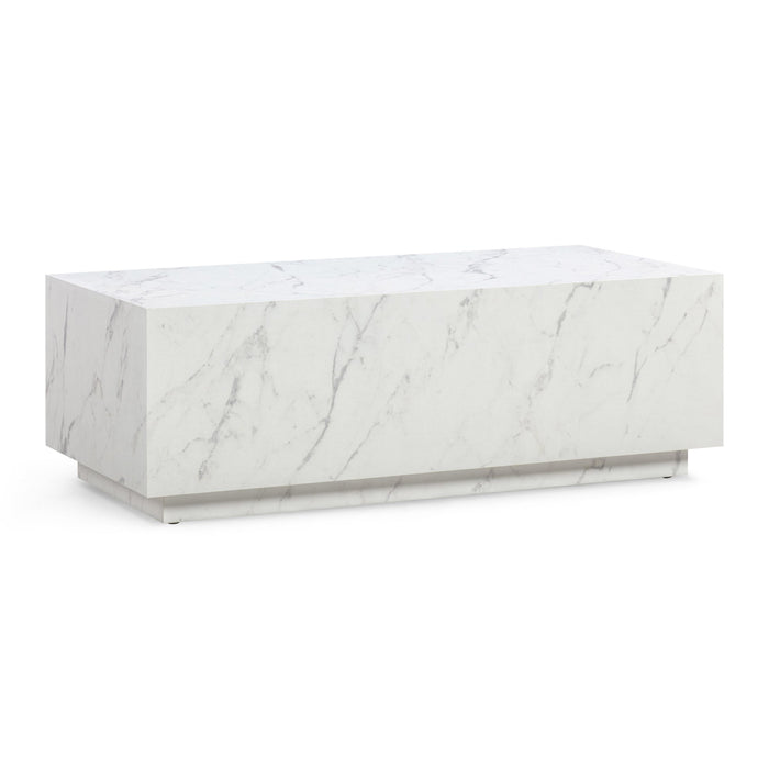 Tye White 47" Rectangular Coffee Table