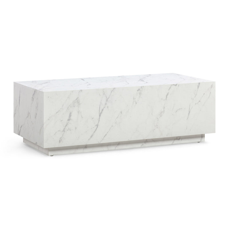Tye White 47" Rectangular Coffee Table