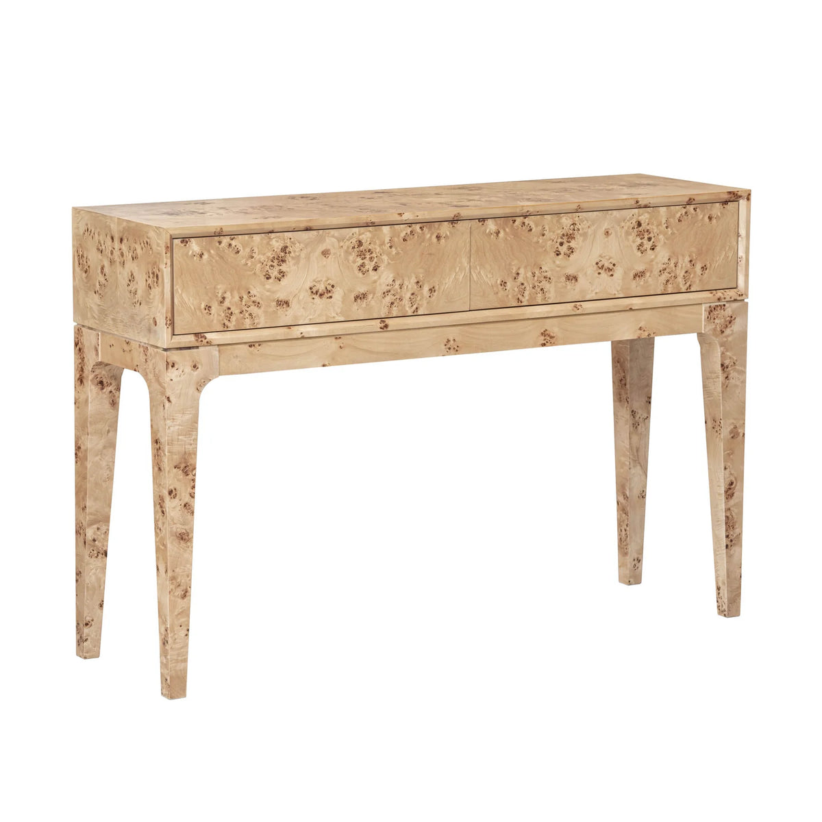 Ardia Honey Blonde Burl Console Table