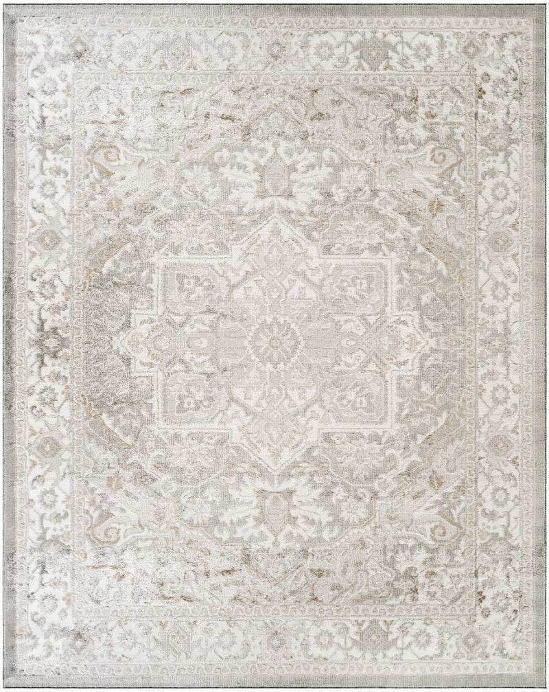Marisol Floral Vine Light Grey Area Rug