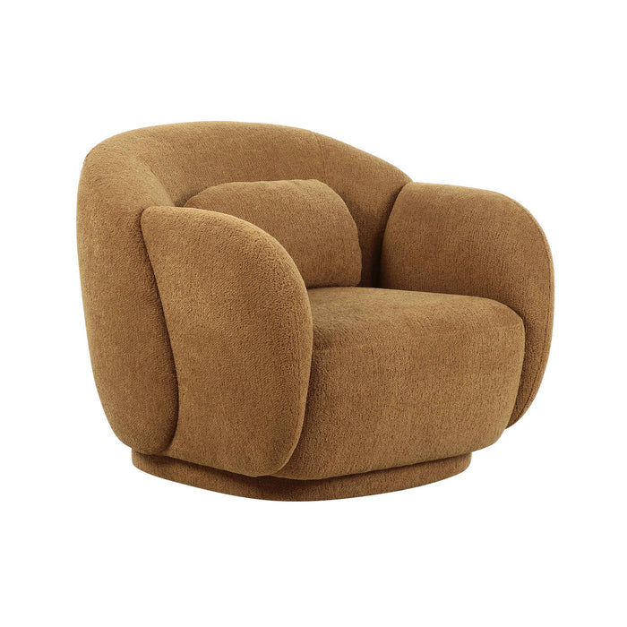 Covet Brown Boucle Accent Chair