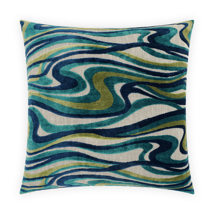 Vie Superior Quality Luxurious Blue Pillow