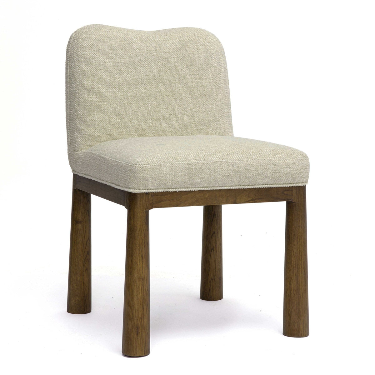 Tiara Cream Performance Basketweave Fabric Dining Chair