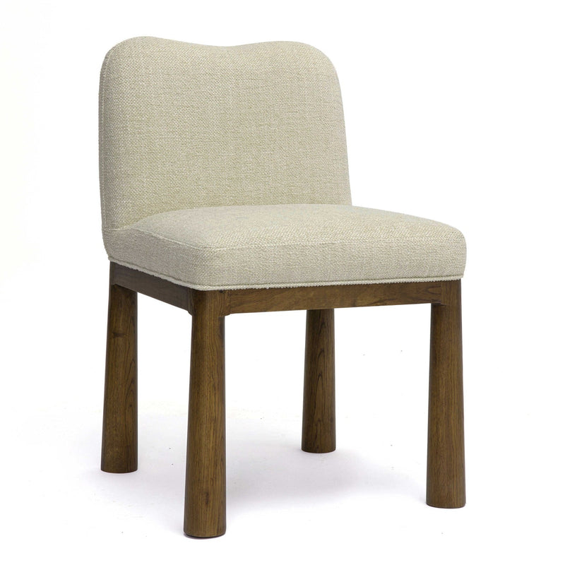 Tiara Cream Performance Basketweave Fabric Dining Chair