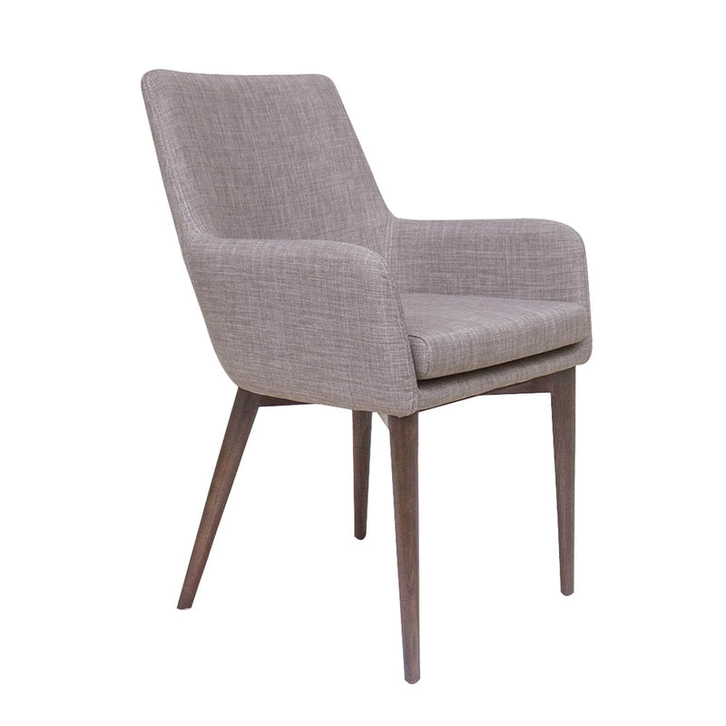 Anna Light Grey Arm Dining Chair