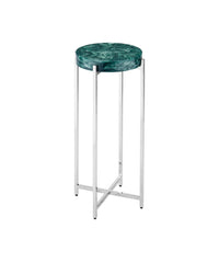 Sienna Teal & Brass Martini Table