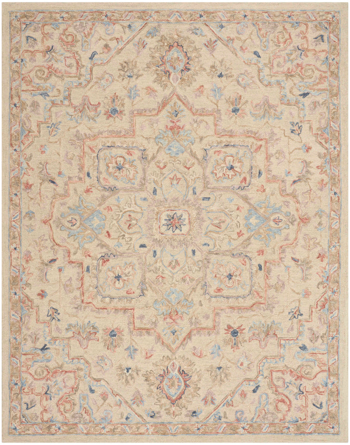 Goldie Ivory Wool Persian Style Area Rug