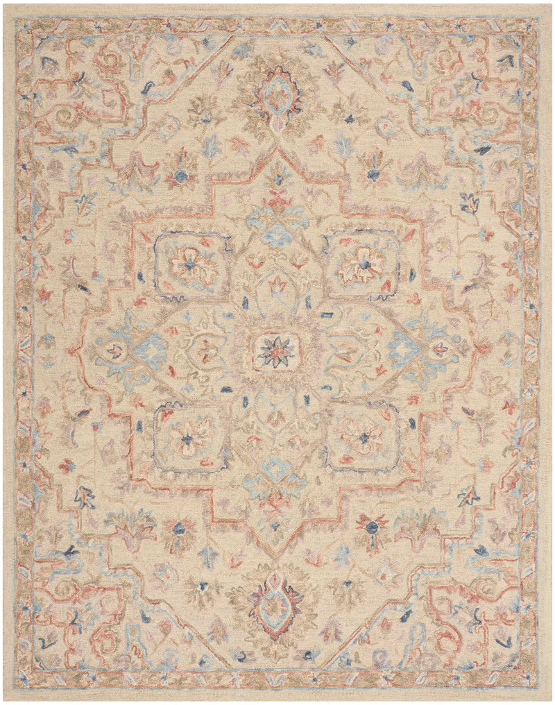 Goldie Ivory Wool Persian Style Area Rug
