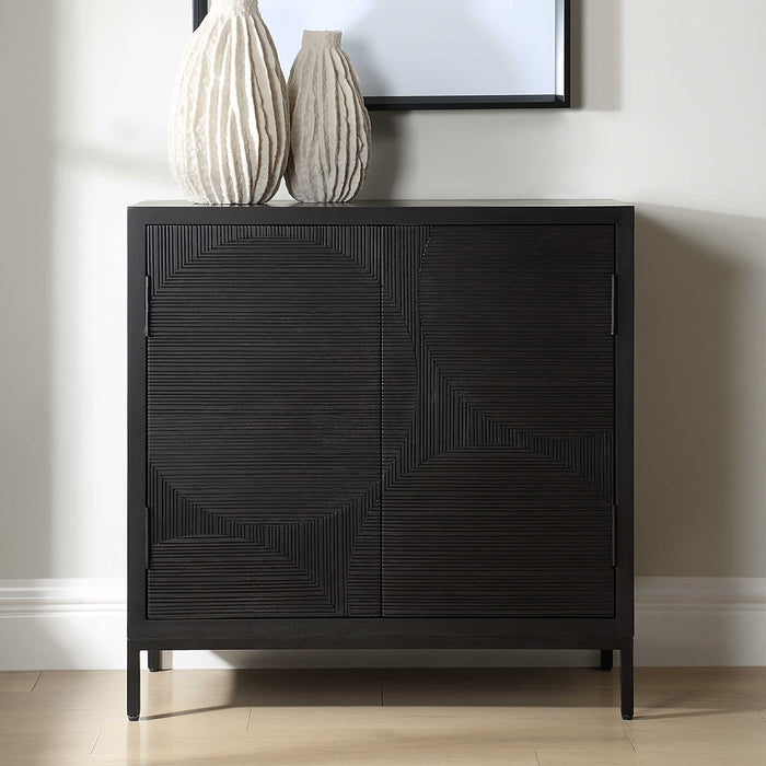 Charolette 2 Door Black Matte Cabinet