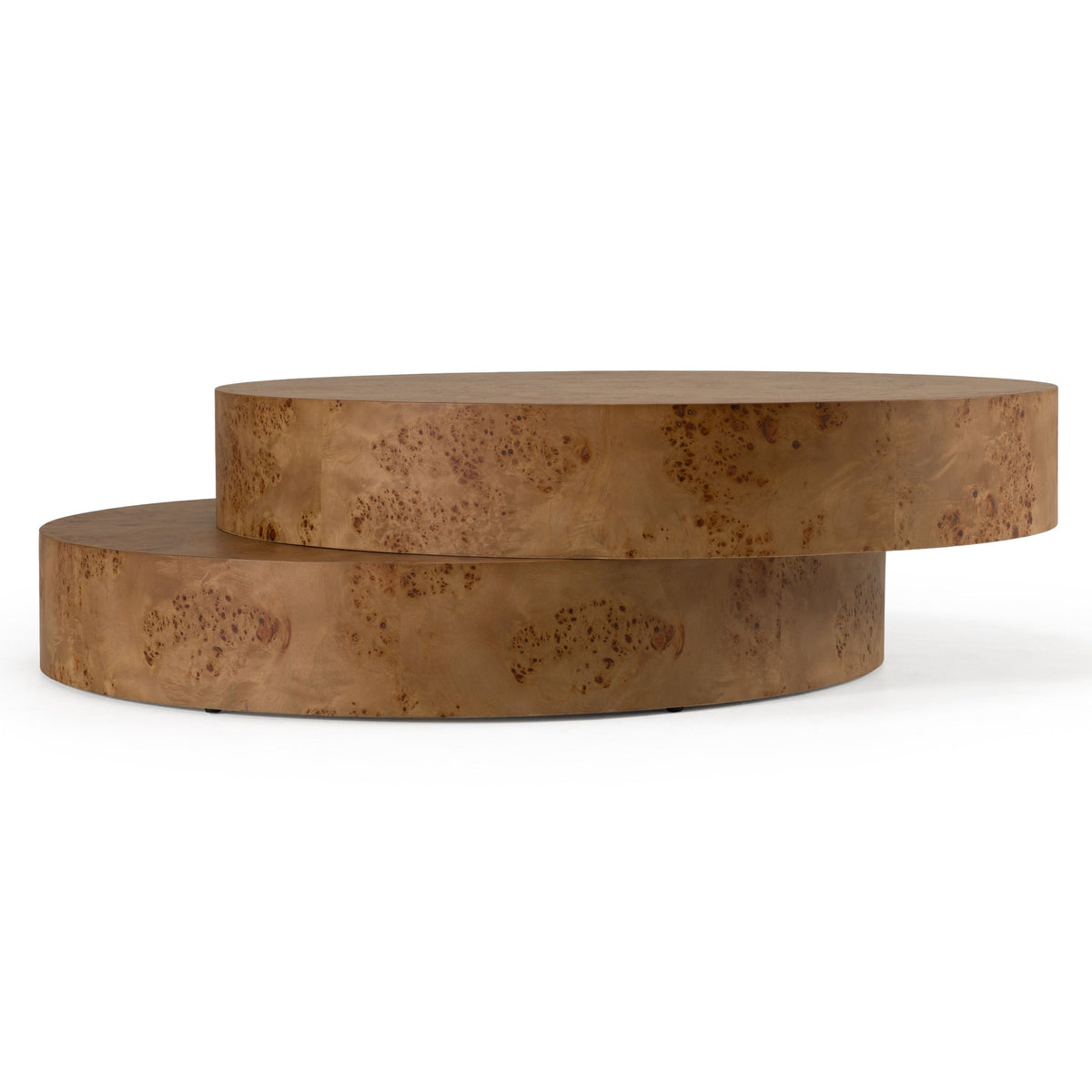 Mason 47" Modern Faux Burl Coffee Table