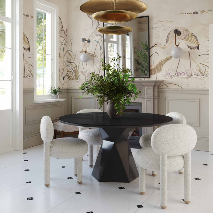 Manu Cream Performance Boucle Dining/Accent Chair
