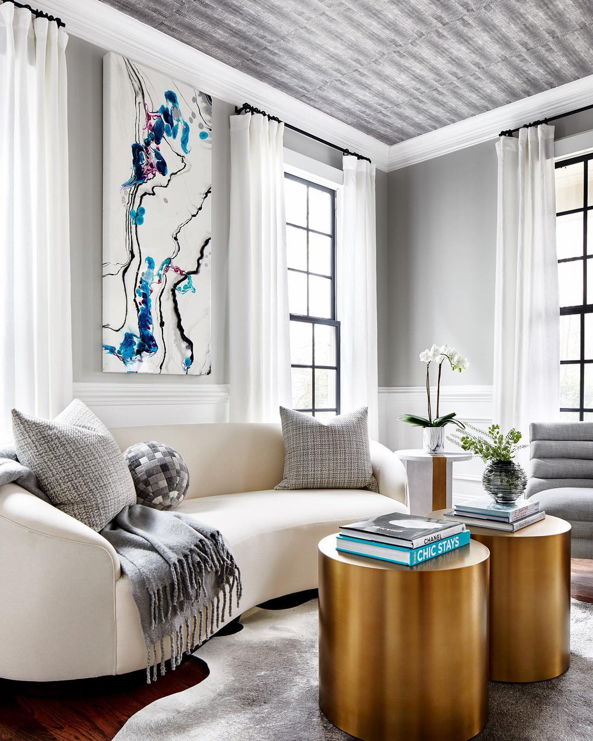 Emilee 84" Muslin Sofa