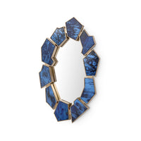 Lucas Antique Blue Gold Mirror