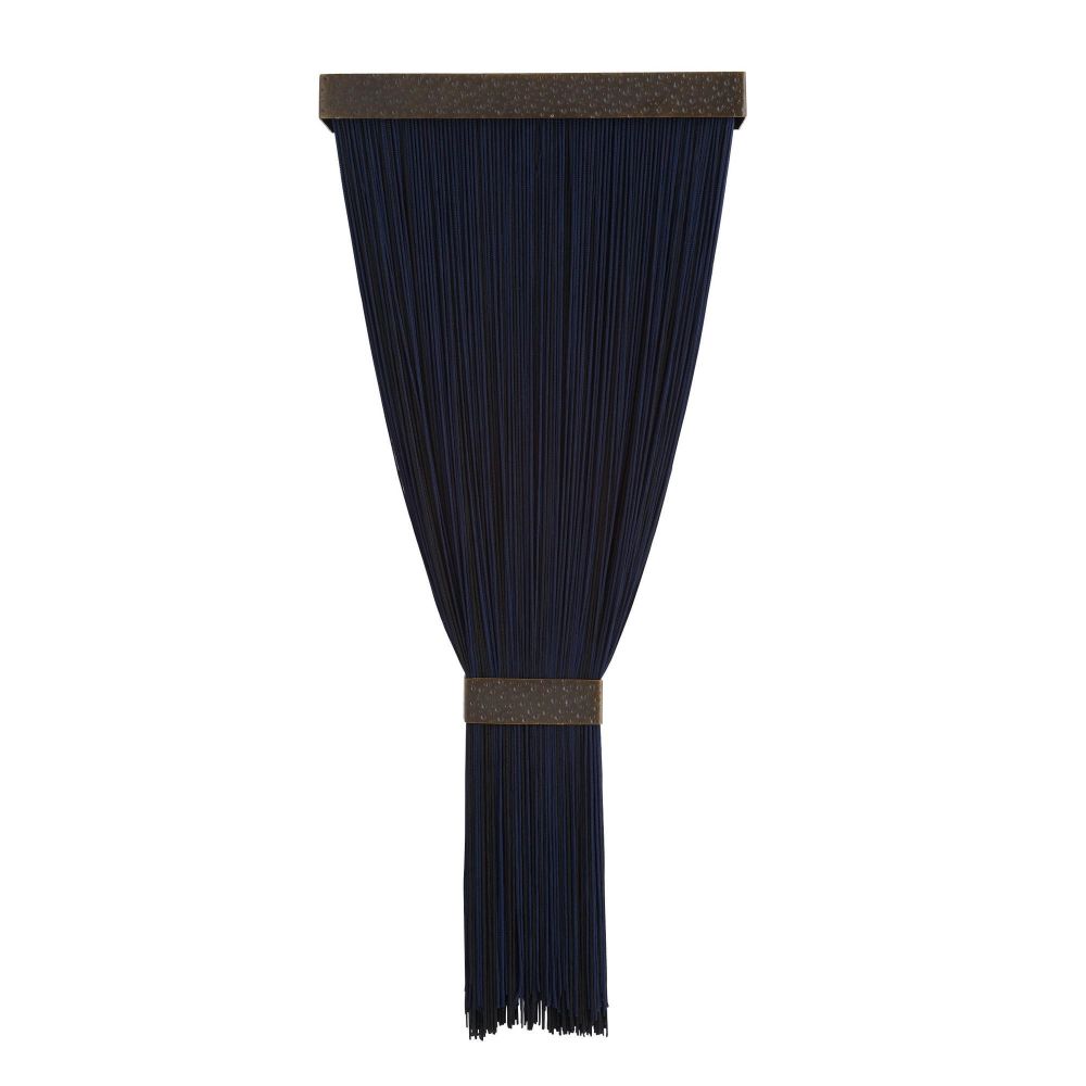 Jenessa Navy Silk Tassel Sconce