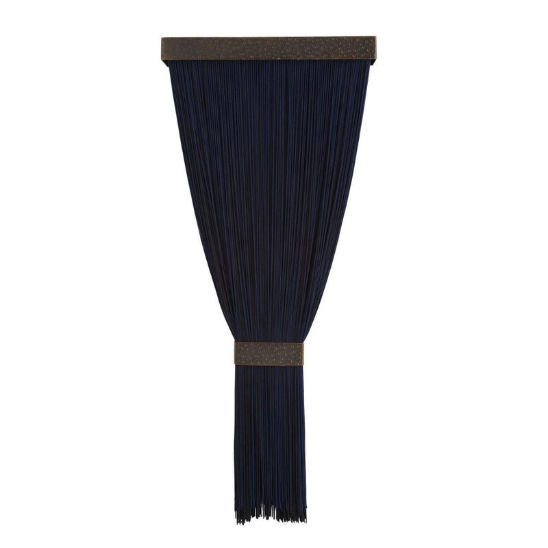 Jenessa Navy Silk Tassel Sconce