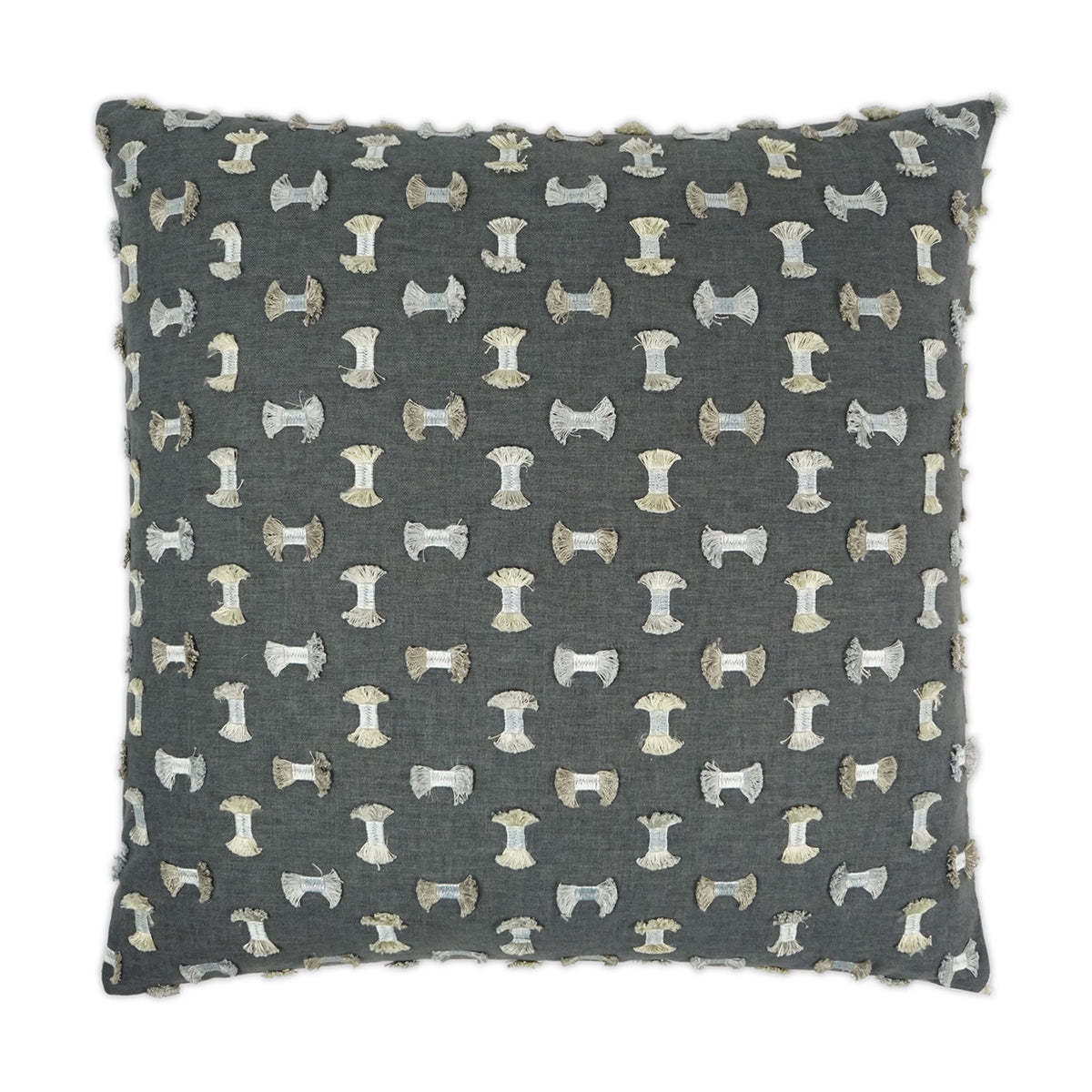 Flora Superior Quality Luxurious Gunmetal Pillow