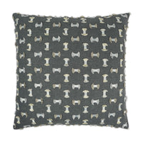 Flora Superior Quality Luxurious Gunmetal Pillow