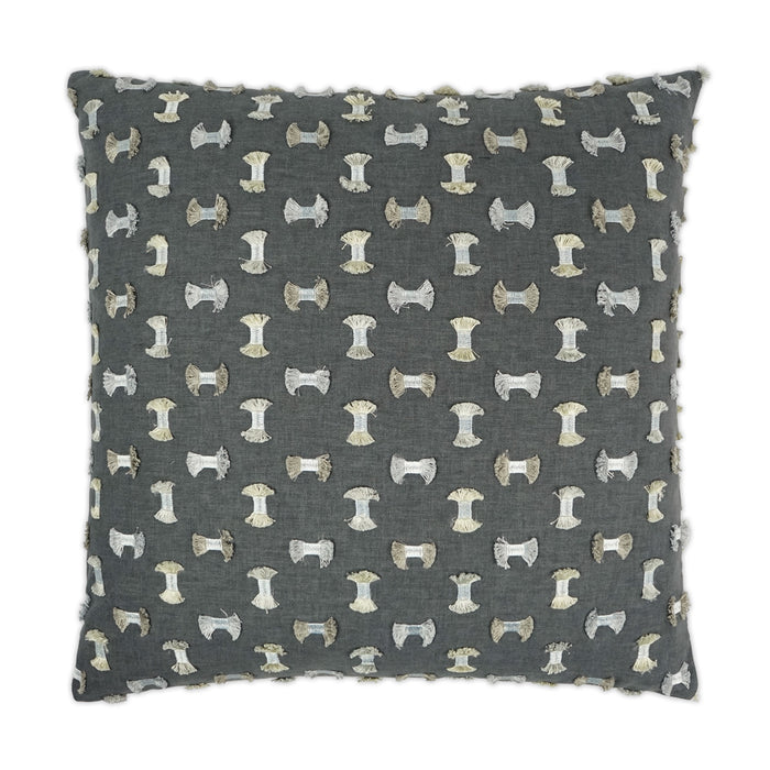 Flora Superior Quality Luxurious Gunmetal Pillow