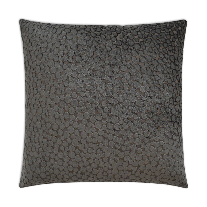 Tiffany Superior Quality Luxurious Charcoal Polka Dot Pillow