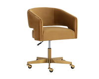 Claren Modern Gold Sky & Gold Desk Chair