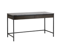 Stamos 55" Modern Oak & Marble Desk