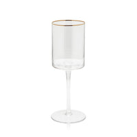 Optic Red Wine Glass with Gold Rim - Set of 12 (Copy)