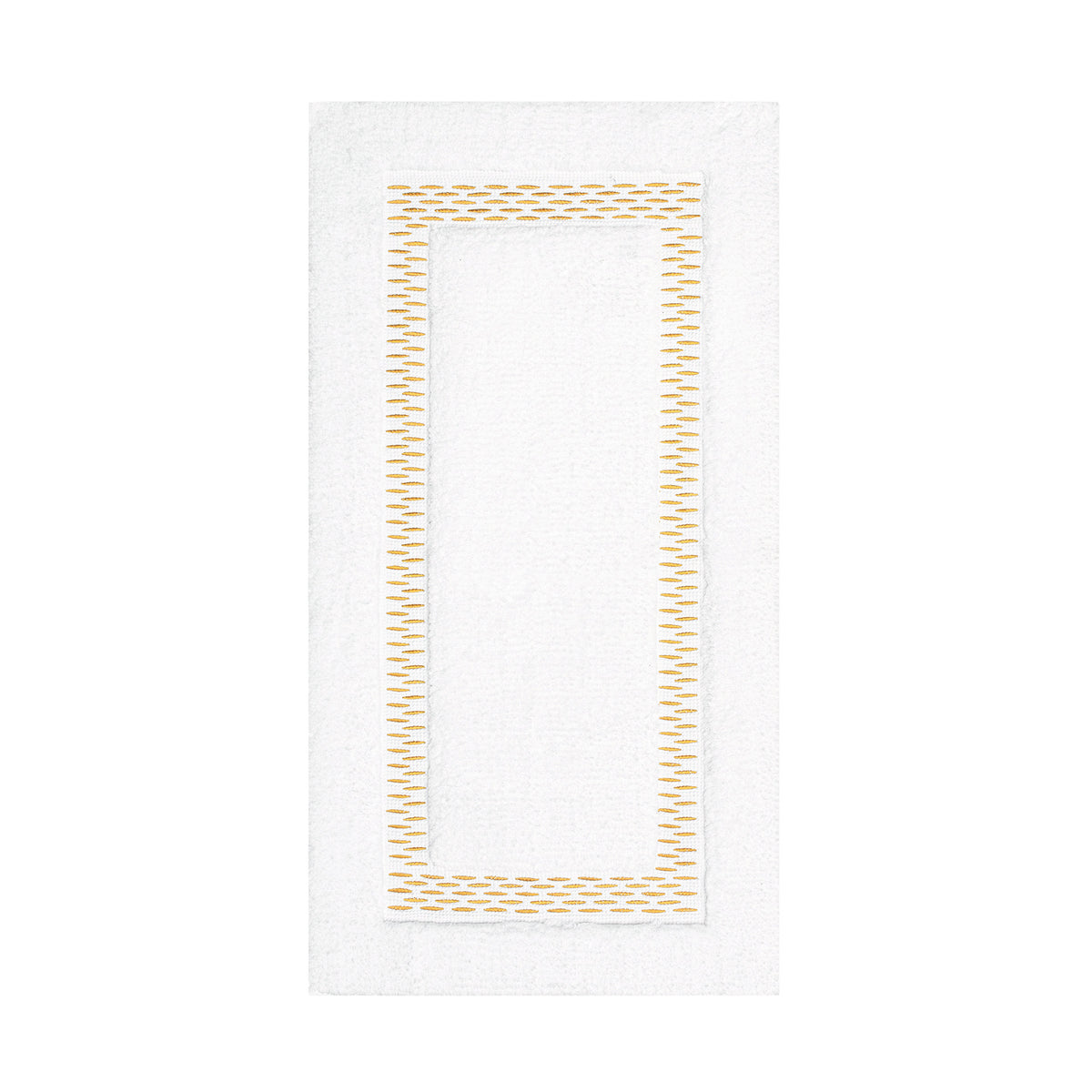 Alhambra White & Gold Luxury Bath Rug
