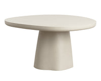 Celica 55" Sand Beige Concrete Indoor Outdoor Dining Table