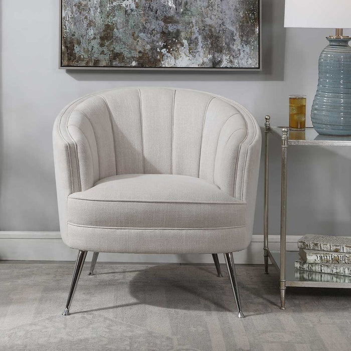 Phoebe Light Tan Accent Chair