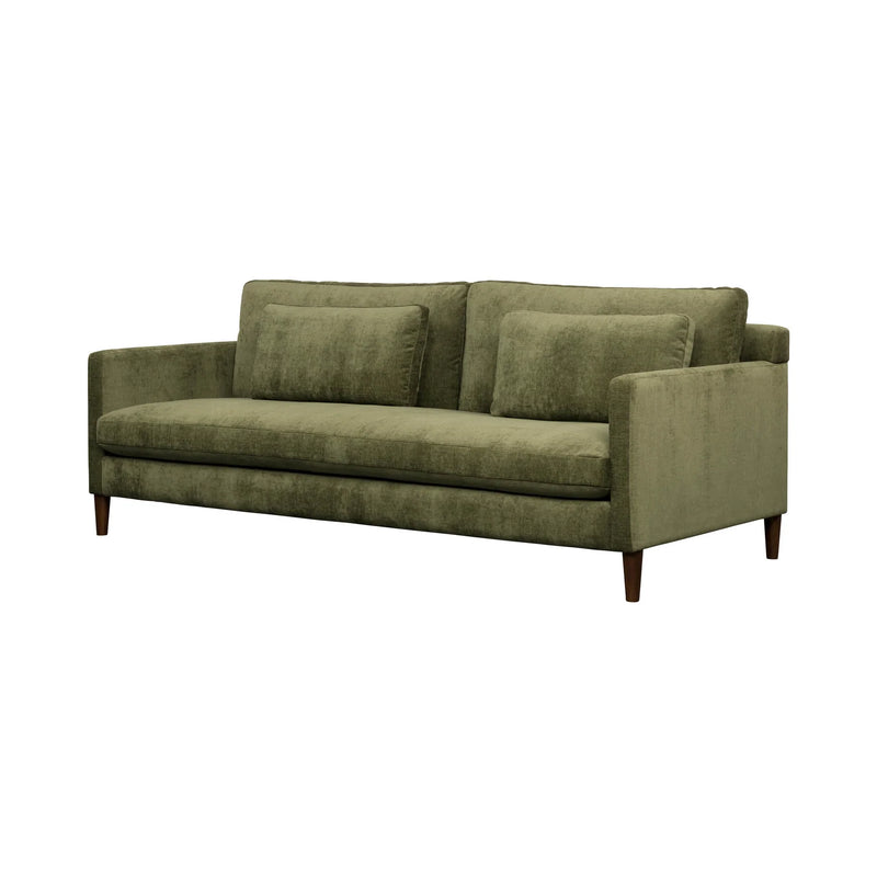 Aeliana Olive Green Velvet Sofa