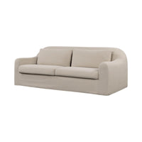 PAREE 85"  Linen Malt Slipcover Sofa