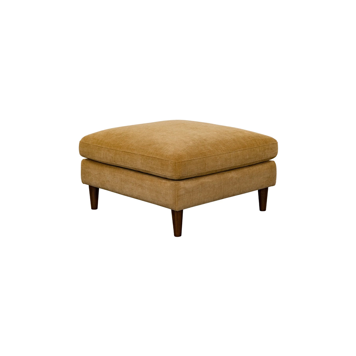 Aeliana Mustard Velvet Ottoman