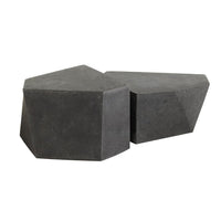 Drover Outdoor Black Coffee Tables (Set of 2)
