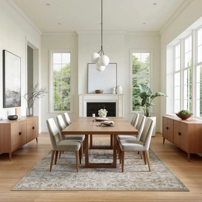 Pheobe Beige Washable Area Rug