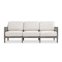 Clara 80" White & Grey Outdoor Sofa