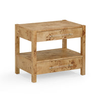 Ada Honey Burl Nightstand