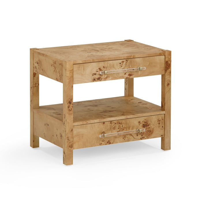Ada Honey Burl Nightstand