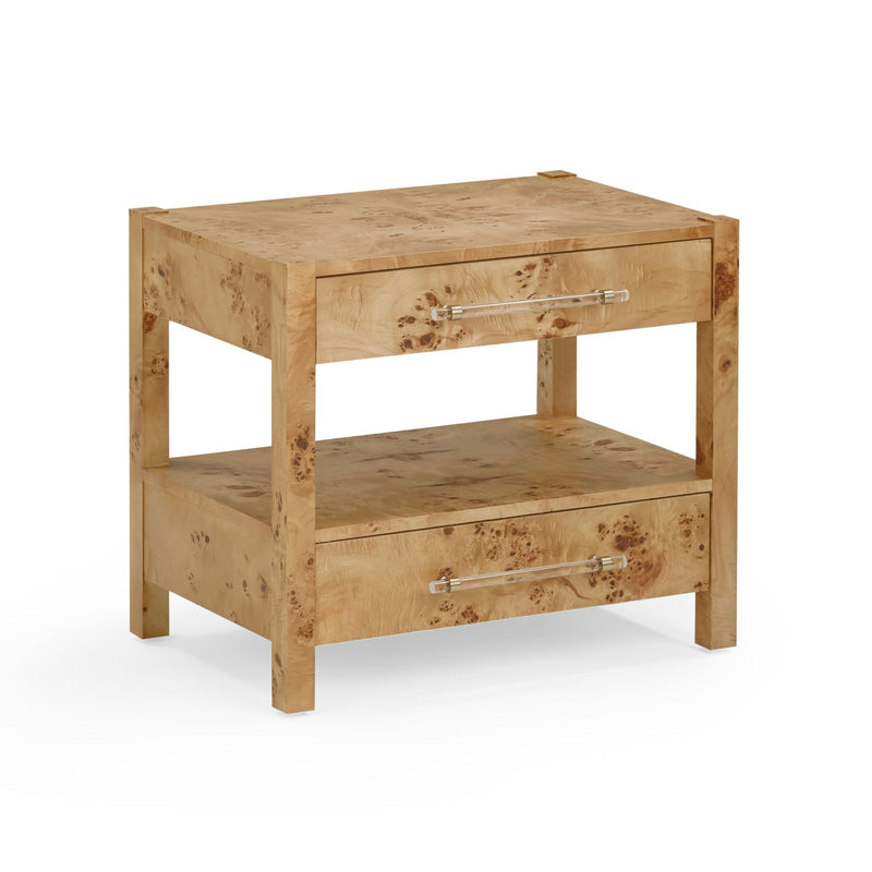 Ada Honey Burl Nightstand