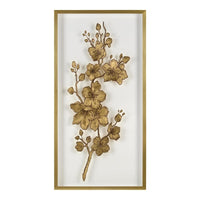 Blossom Gold Leaf Acrylic Shadow Box I -  Wall Art