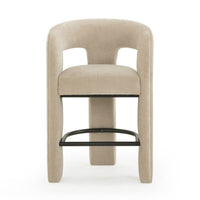 Malone Taupe Performance Chenille Stool